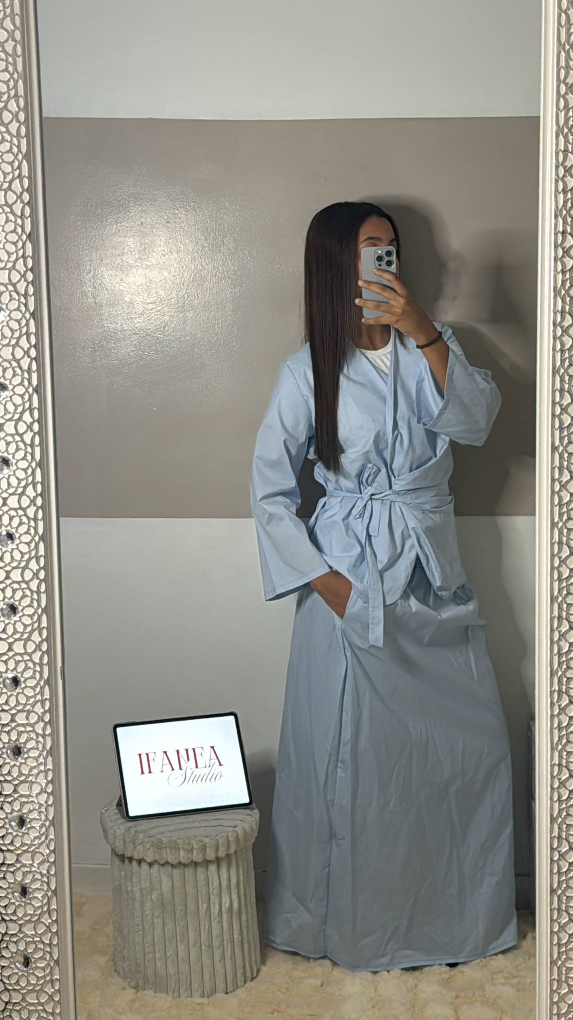 Ensemble Bleu poche